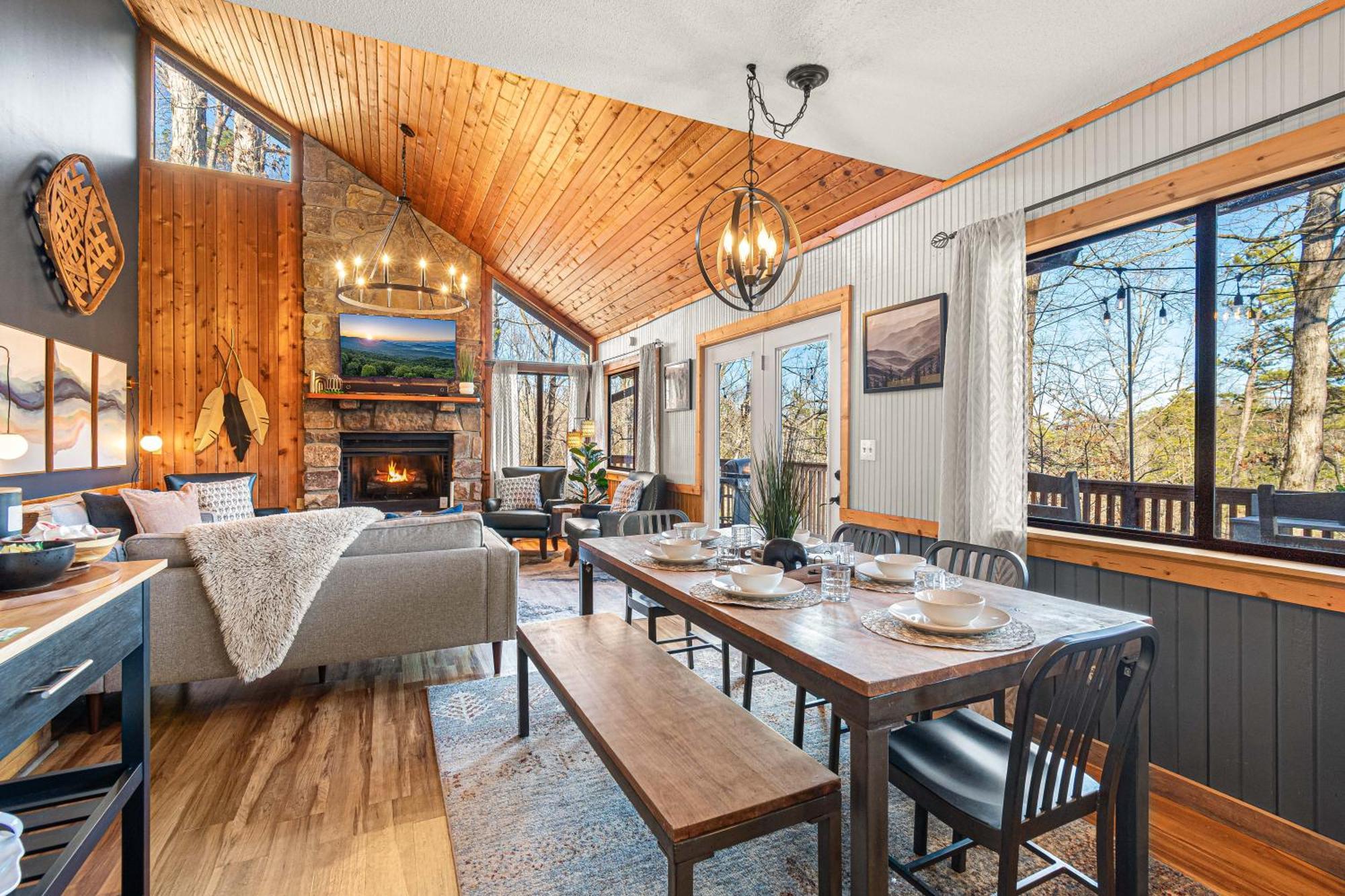 The Family Stone Luxe Cabin Sleeps 12 Hot Tub Dogfriendly Dollywood Pigeon Forge Exterior foto